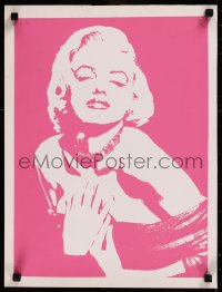 8y0078 MARILYN MONROE 15x20 art print 1980s wonderful iconic sexy close-up with pink background!