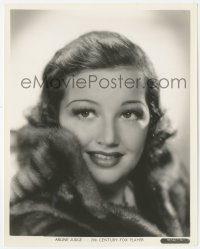 8z0065 ARLINE JUDGE 8x10 still 1930s 20th Century-Fox studio portrait wearing fur by Gene Kornman!