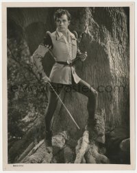 8z0068 AS YOU LIKE IT 8x10.25 still 1936 great full-length portrait of Laurence Olivier in tights!
