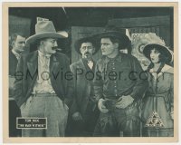 8z0022 MAN WITHIN 8x10 LC R1920s great close up of intense Tom Mix glaring at bad guy!