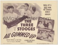 8z0697 ALL GUMMED UP TC 1947 Three Stooges w/Shemp make youth serum to turn man into child, rare!