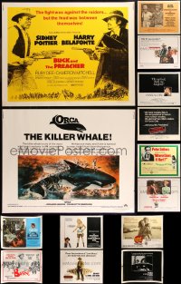 9a0081 LOT OF 14 UNFOLDED 1970S HALF-SHEETS 1970s great images from a variety of movies!