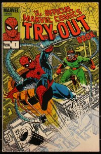 9b0061 OFFICIAL MARVEL COMICS TRY-OUT 11x17 softcover book 1983 Jim Shooter trying to hire people!