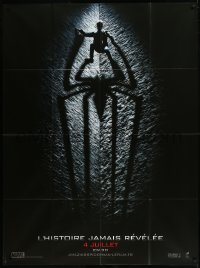 9b1302 AMAZING SPIDER-MAN teaser French 1p 2012 cool image of Andrew Garfield with spider shadow!