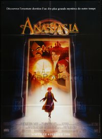 9b1309 ANASTASIA advance French 1p 1998 Don Bluth missing Russian princess animation, different!