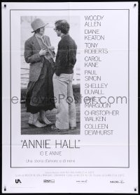 9b0703 ANNIE HALL Italian 1p R2018 full-length Woody Allen & Diane Keaton in a nervous romance!