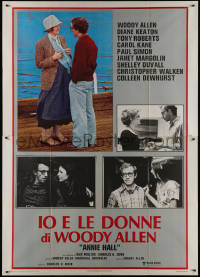 9b0436 ANNIE HALL Italian 2p 1977 different images of Woody Allen & Diane Keaton, a nervous romance!
