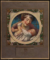9b0078 LOVE'S GREATEST GIFT 16x19 calendar 1928 Annie Benson Muller art of mother & infant!