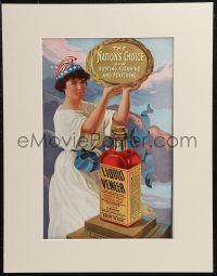 9b0032 LIQUID VENEER matted magazine ad 1910s the nation's choice for dusting, cleaning & polishing!