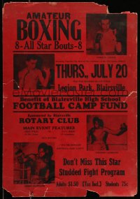 9b0245 AMATEUR BOXING WC 1950s Chet Wiley, Paul Simms, Norman Andrie, Donnie Potts, Clemmons, rare!