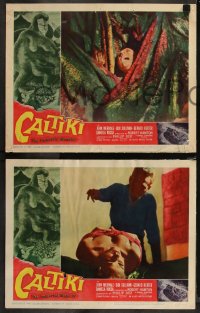 9c0049 CALTIKI THE IMMORTAL MONSTER 8 LCs 1960 with cool monster attack special effects images!