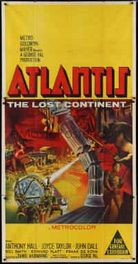 9d0211 ATLANTIS THE LOST CONTINENT Aust 3sh 1961 George Pal sci-fi, fantasy art inspired by Smith!