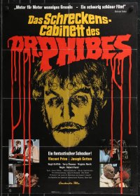 9d0150 ABOMINABLE DR. PHIBES German 1972 Vincent Price, love means never having to say you're ugly!