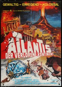 9d0152 ATLANTIS THE LOST CONTINENT German R1970s George Pal sci-fi, cool fantasy art!