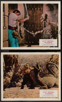 9d0050 7th VOYAGE OF SINBAD 10 French LCs R1970s Kerwin Mathews, Harryhausen fantasy classic, different!