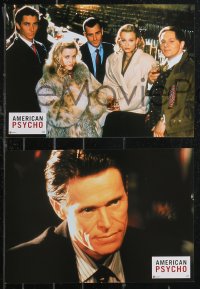 9d0064 AMERICAN PSYCHO 8 French LCs 2000 different images of psychotic yuppie killer Christian Bale!