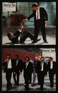 9d0077 RESERVOIR DOGS 8 French LCs 1992 Quentin Tarantino, Harvey Keitel, Steve Buscemi, Chris Penn