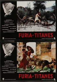 9d0024 CLASH OF THE TITANS 12 Spanish LCs 1981 Ray Harryhausen, Perseus and Pegasus!