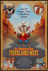 9f0701 AMERICAN TAIL: FIEVEL GOES WEST 1sh 1991 animated western, there's a new mouse in town!