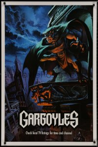 9f0048 GARGOYLES tv poster 1994 Disney, striking fantasy cartoon artwork of Goliath!