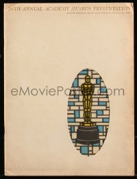 9g1228 36TH ANNUAL ACADEMY AWARDS souvenir program book 1964 die-cut cover w/ Oscar statuette art!
