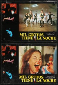 9h0010 PIECES group of 6 Spanish LCs 1983 Mil Gritos Tiene La Noche, chainsaw horror NOT in Texas!