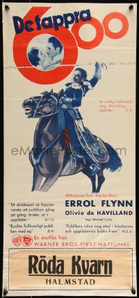 9h0027 CHARGE OF THE LIGHT BRIGADE Swedish stolpe 1937 completely different art of Errol Flynn!