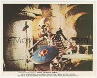 9j1168 7th VOYAGE OF SINBAD color English FOH LC R1970s Harryhausen special effects scene w/skeleton!