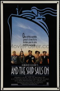 9k0618 AND THE SHIP SAILS ON 1sh 1984 Federico Fellini's E la nave va, art by Jacques Tardi!