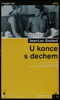 9k1154 A BOUT DE SOUFFLE Czech 15x25 R2006 Jean-Luc Godard, Jean Seberg, Jean-Paul Belmondo