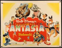 9k0011 FANTASIA style B 1/2sh 1941 Disney, art of Mickey Mouse & fantasy characters, ultra rare!