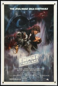 9m0519 EMPIRE STRIKES BACK linen NSS style 1sh 1980 classic Gone With The Wind style art by Roger Kastel!