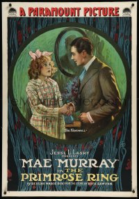 9m0704 PRIMROSE RING linen 1sh 1917 art of Mae Murphy saying farewell to Tom Moore, ultra rare!