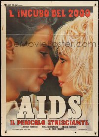 9p1680 AIDS THE COMING DANGER Italian 1p 1986 German movie made before any Hollywood ones were!