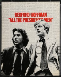 9p1404 ALL THE PRESIDENT'S MEN 5 color 11x14 stills 1976 Hoffman & Redford as Woodward & Bernstein!