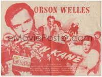 9p0040 CITIZEN KANE herald 1941 Orson Welles' masterpiece, he directed & starred, ultra rare!