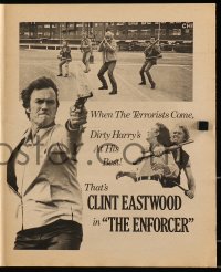 9p0070 ENFORCER herald 1976 when the terrorists come, Clint Eastwood is Dirty Harry is at his best!