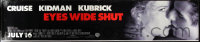 9r0015 EYES WIDE SHUT bus poster 1999 Kubrick, romantic images of Cruise & Nicole Kidman!