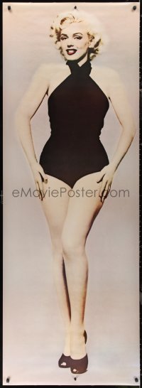 9r0060 MARILYN MONROE 27x75 commercial poster 1983 full-length wearing black bathing suit!
