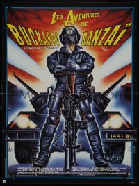 9r0944 ADVENTURES OF BUCKAROO BANZAI French 15x21 1986 cool different art of Peter Weller by Melki!