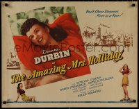 9r0563 AMAZING MRS. HOLLIDAY 1/2sh 1943 images of Deanna Durbin in her first in a year, ultra rare!