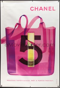 9r0077 CHANEL DS 47x69 French advertising poster 2000s image of shopping bag w/ white background!