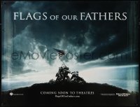 9r0030 FLAGS OF OUR FATHERS subway poster 2006 Clint Eastwood, image of flag raising on Iwo Jima!