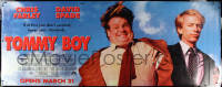9r0012 TOMMY BOY vinyl banner 1995 great full-length image of screwballs Chris Farley & David Spade!