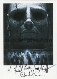 9s0549 PROMETHEUS signed color 8.25x11.75 REPRO photo 2012 by Scott, Theron, Rapace AND Fassbender!