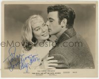 9s0900 ABBY DALTON signed 8x10.25 still 1958 close up with James Best in Cole Young, Gunfighter!
