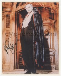 9s1369 AL LEWIS signed color 8x10 REPRO still 1990s full-length as Grandpa in TV's The Munsters!