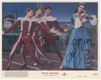 9s0912 ANN MILLER signed 8x10 mini LC #6 1985 with Bob Fosse, Bobby Van & Rall in That's Dancing!