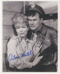 9s1193 ARLENE MARTEL signed 8x10 REPRO photo 1980s close up with Bob Crane in TV's Hogan's Heroes!