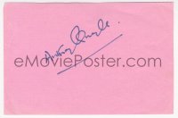9s0799 ANTHONY QUAYLE signed 4x6 album page 1970s can be framed and displayed with a repro still!